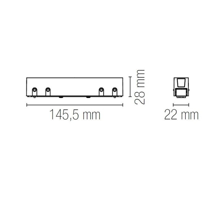 Connettore 48V compatibile con tutti i modelli binari Davinci DAVINCI-I-CONN finitura nera Connettore 48V compatibile con tutti i modelli binari Davinci DAVINCI-I-CONN finitura nera